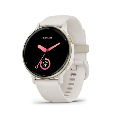 Garmin Vivoactive 5 | Cream Gold Aluminum Bezel with Ivory Case and Silicone Band
