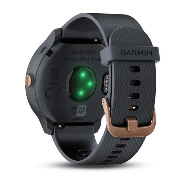 Garmin Vivoactive 3 - 43 мм | black silicone, stainless steel