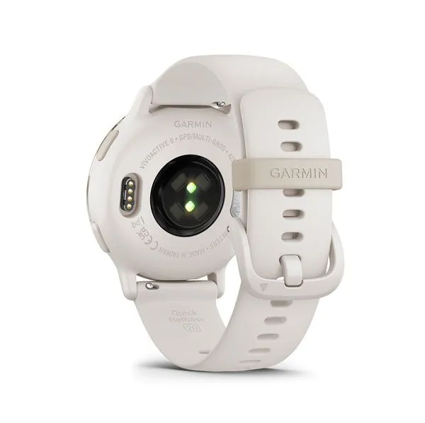 Garmin Vivoactive 5 | Cream Gold Aluminum Bezel with Ivory Case and Silicone Band